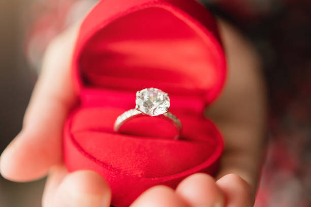 istock hands holding diamond ring in jewelry box 1334748507