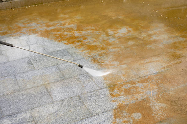 Washes away dirt with water pressure. Rust remover. stock photo