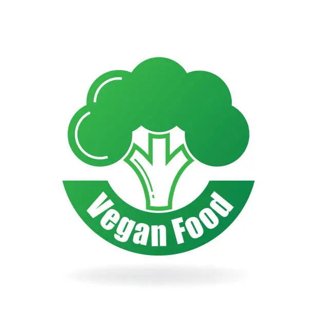 Vector illustration of vegan food