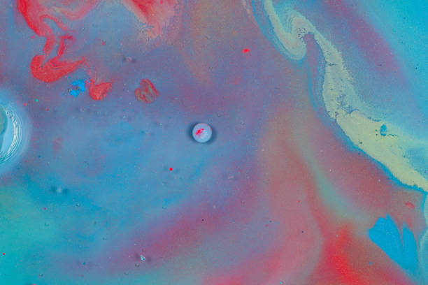 istock Colorful abstract liquid pattern background.color mixing paint.marble texture 1334760364