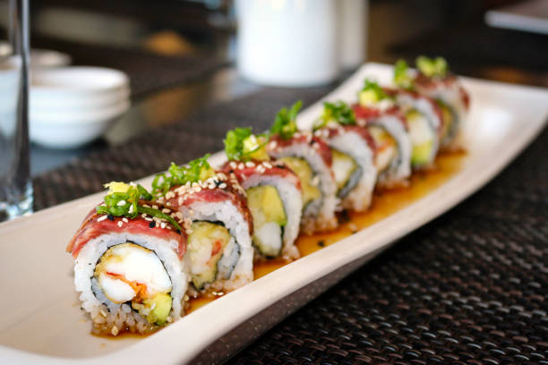 istock Traditional Japanese Food Sushi Roll 1334760474