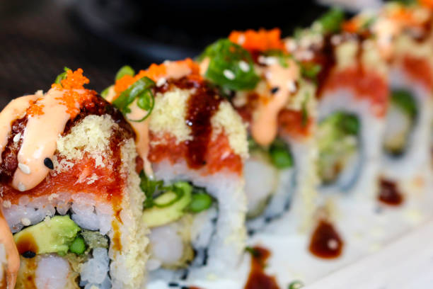 istock Traditional Japanese Food Sushi Roll 1334760477