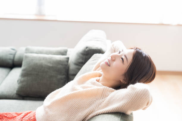 istock attractive asian woman relaxing 1334763195