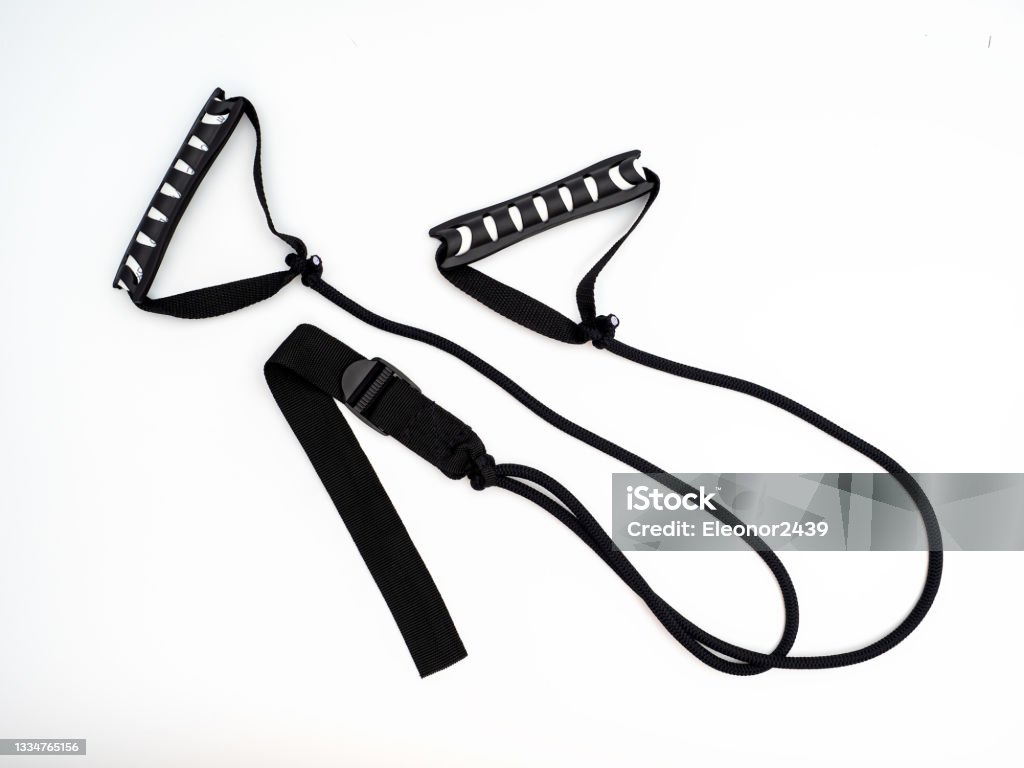 Sports trainer, trx loops for fast and convenient training of all muscle groups Sports trainer, trx loops for fast and convenient training of all muscle groups in any environment Abdominal Muscle Stock Photo