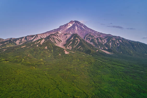 istock Stratovolcano Vilyuchik (Vilyuchinsky) aerial shot. 1334765914