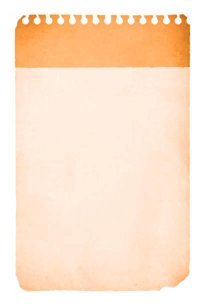 вертикальная векторная иллюстрация чистого бежевого бумажного листа или кремового или палевого цвета, рваной или разорванной страницы из  - textured brown backgrounds smudged stock illustrations