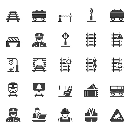 Railway icon set