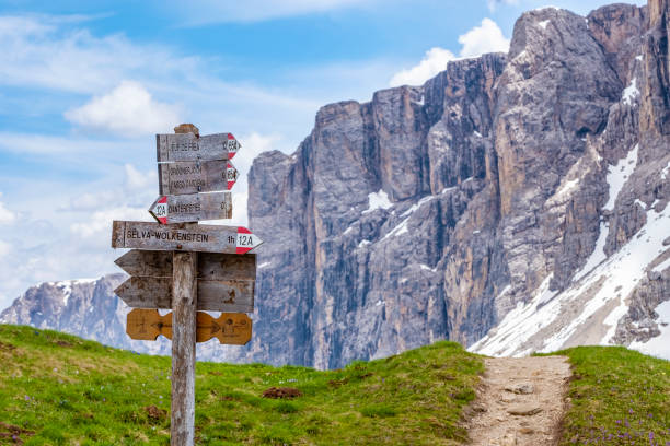 istock Hiking in Dolomites, Italy 1334780222