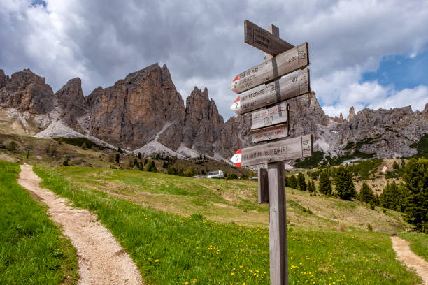 istock Hiking in Dolomites, Italy 1334780228