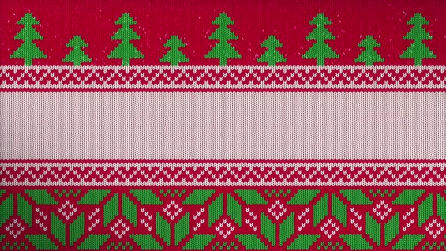 Ugly sweater moving looping background