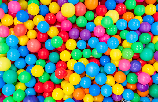 Multi color balls as a background.