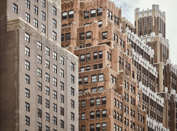 istock New York old architecture, color toning applied, USA. 1334796711