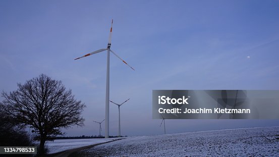 istock Swabian Alb between Geislingen Ulm Gussenstadt Heidenheim Gerstetten - Wind turbine wind turbine 1334798533