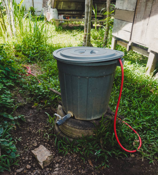 istock green plastic water barrel stock photo 1334799402