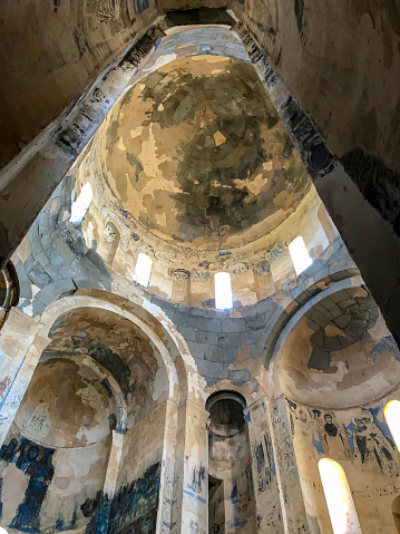 Akdamar church. Van province, Turkey. Church interior photos..