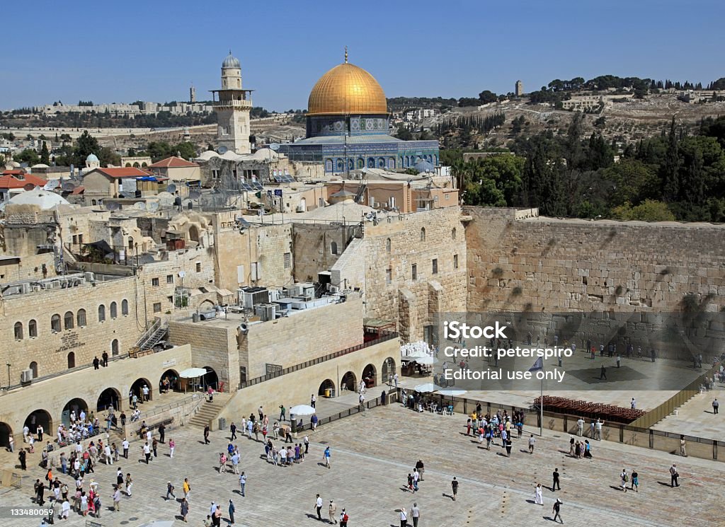Jerusalém, Western parede Plaza - Foto de stock de Capitais internacionais royalty-free