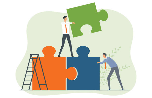 istock group people business team meeting collaboration working. Business partner work together. isolated vector illustration. 1334801278