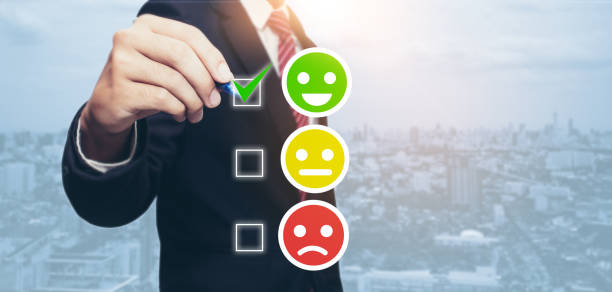 Customer Satisfaction survey concept stock photo
