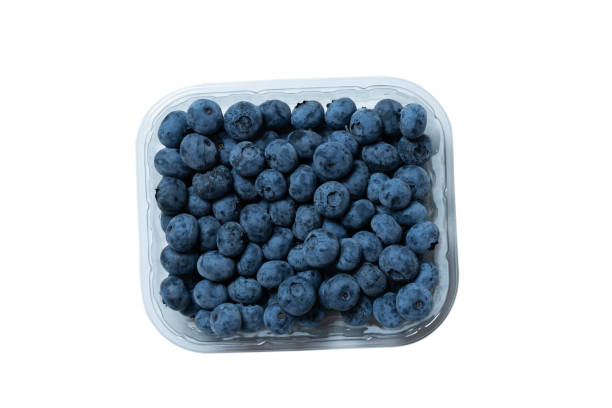 istock Group of fresh blueberry isolated on a white background. 1334820777