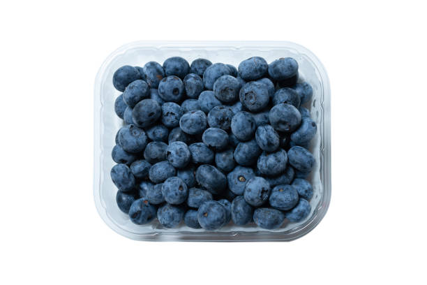 istock Group of fresh blueberry isolated on a white background. 1334820781