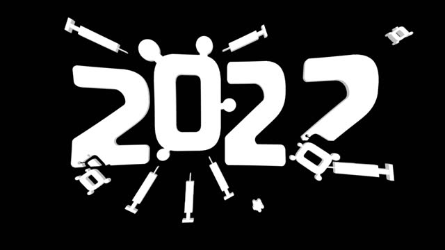 2022 year glitch animation