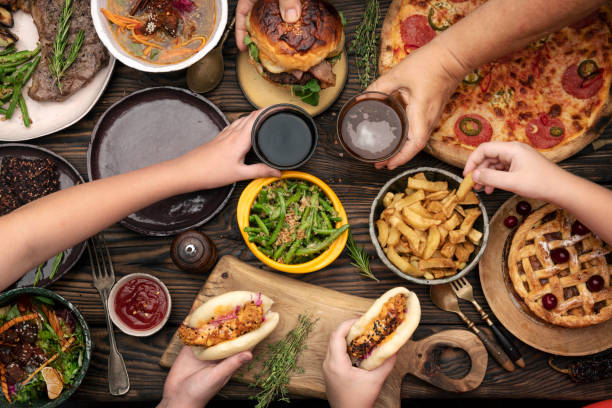 istock Family enjoying a dinner together 1334837585
