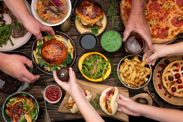 istock Family enjoying a dinner together 1334838492