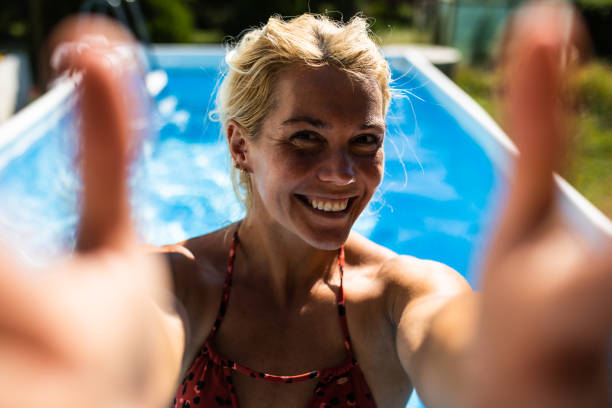 istock Stoked about my new pool 1334841269
