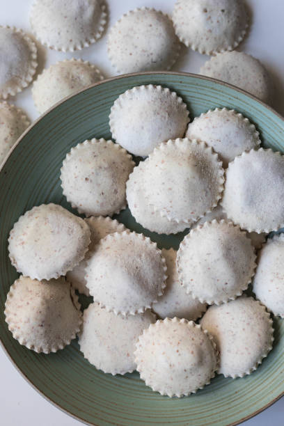 istock Homemade Raw Anolini Pasta Isolated On  Plate 1334843216