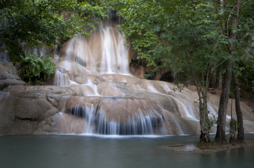 A long exposure on Say Yok Noi waterfall in Kwae valley