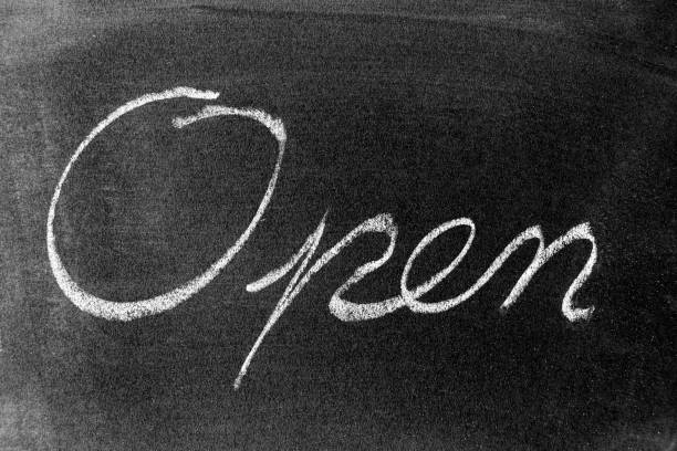 istock White color chalk as handwriting in word open on blackboard background 1334846998