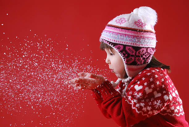 retrato de inverno - fake snow imagens e fotografias de stock