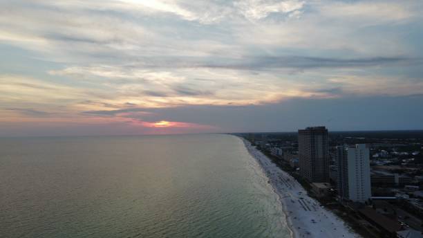 istock View of the beach sunset 1334856633