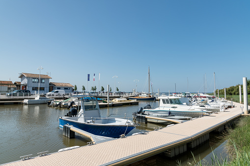 Seabridge / pier of Heringsdorf on a sunny day