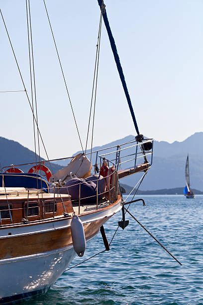 istock Nose of a classical passenger yacht. 133485887