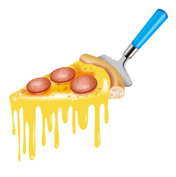 Illustration of pizza. Pizza icon. White background. pizza place stock illustrations