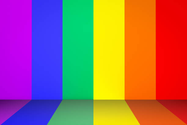 istock LGBT stage, rainbow room 1334863271