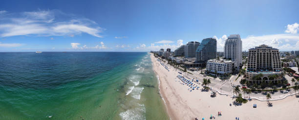 istock Panoramic Drone View of Fort Lauderdale Beach 1334863406