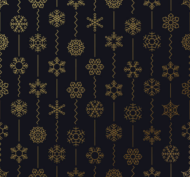 ilustraciones, imágenes clip art, dibujos animados e iconos de stock de patrón de fondo de nieve de invierno sin fisuras - pattern christmas paper seamless christmas