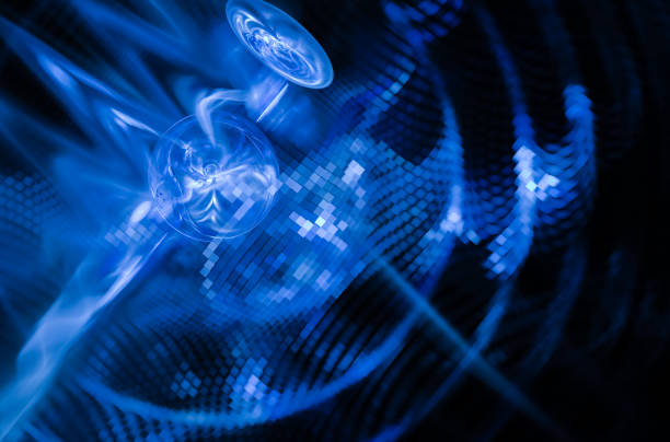 istock Technological textured background. Fractal graphics. Science and technology concept. 1334869550