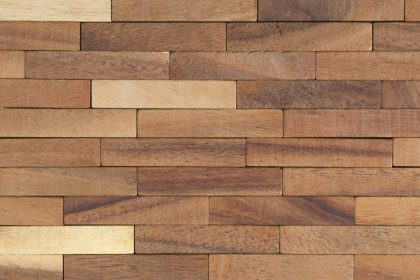 istock Background of wooden blocks. Top view 1334870584