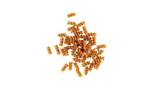 istock Dry wholegrain pasta spirals or fusilli 1334872652