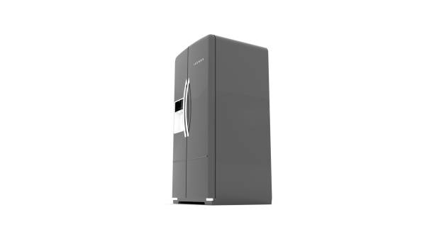istock Modern Icebox. Isolated on white background.3d illustration. 1334882515