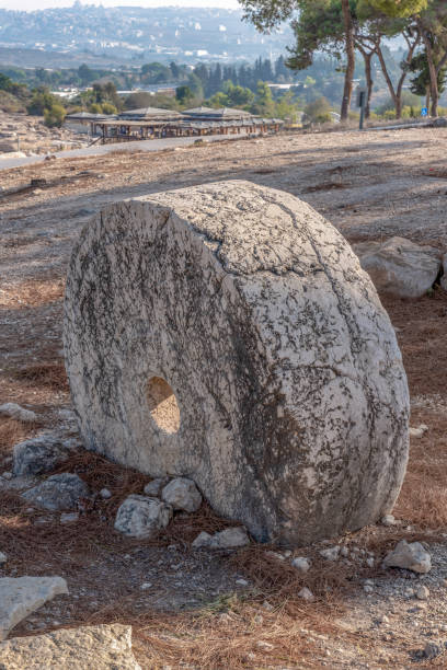 istock Wheel from an ancient olive press at Tzipori 1334882740