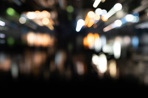 istock Zoom blur urban lights abstract background image 1334887760