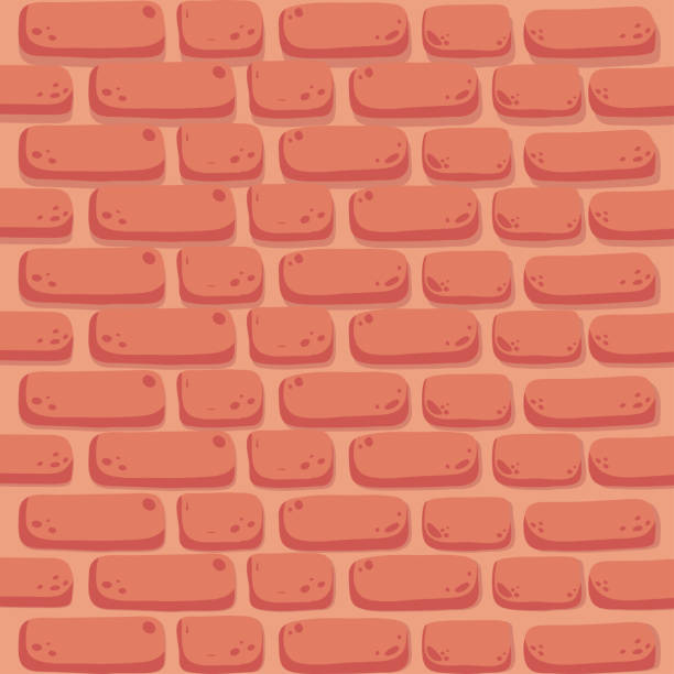 ilustrações, clipart, desenhos animados e ícones de fundo laranja parede - brick backgrounds orange brick wall