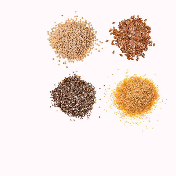 istock Organic seeds - Flax, Chia, amaranth and quinoa 1334921528