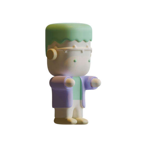 istock Frankenstein's Monster 3D Rendering Illustration Element suitable for Halloween event 1334923435