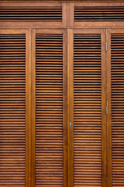 istock Brown wooden shutters 1334925531