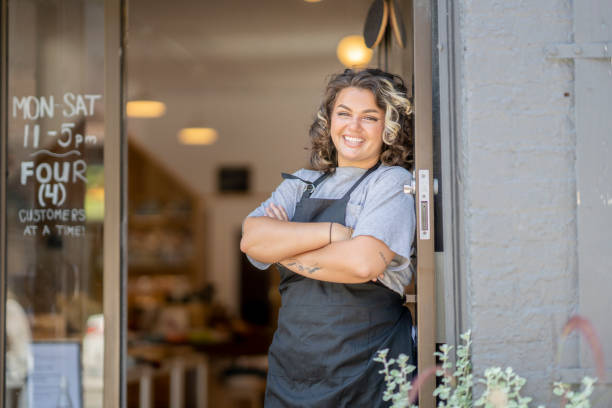 istock Small business owner reopening after lockdown 1334934648
